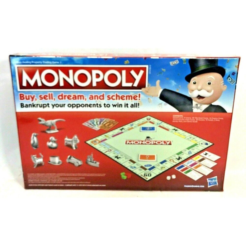 Monopoly Board Game Classic Edition Sealed New Ages 8+ Family & Party Game By Ha